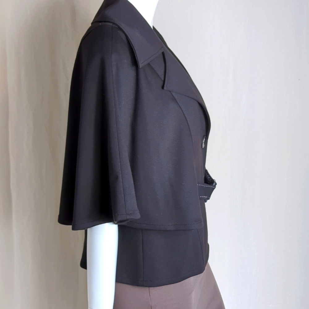 Nine West Jacket Caplet Black Size 2 - Picture 4 of 8